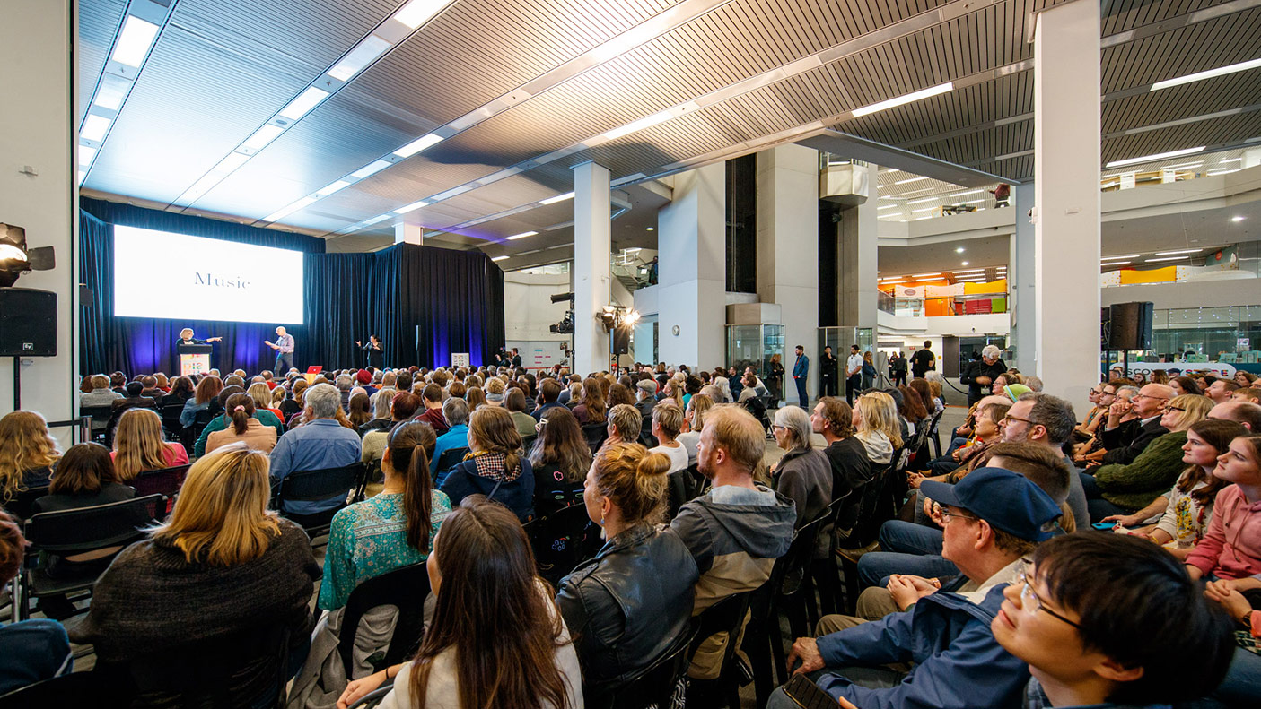 Audience at the State Library’s Disrupted Festival of Ideas