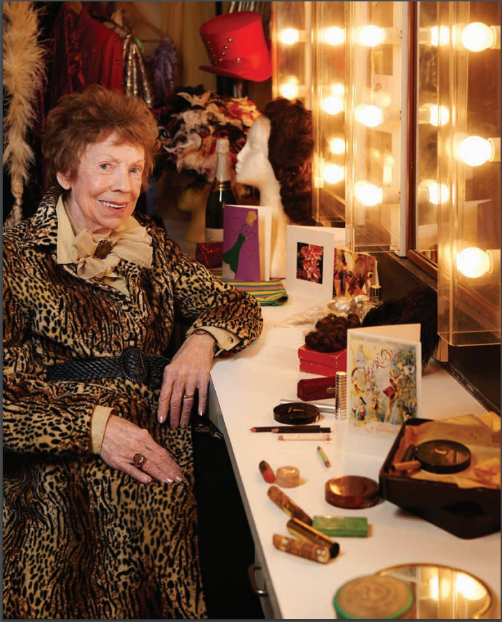 Faith Clayton in a dressing room