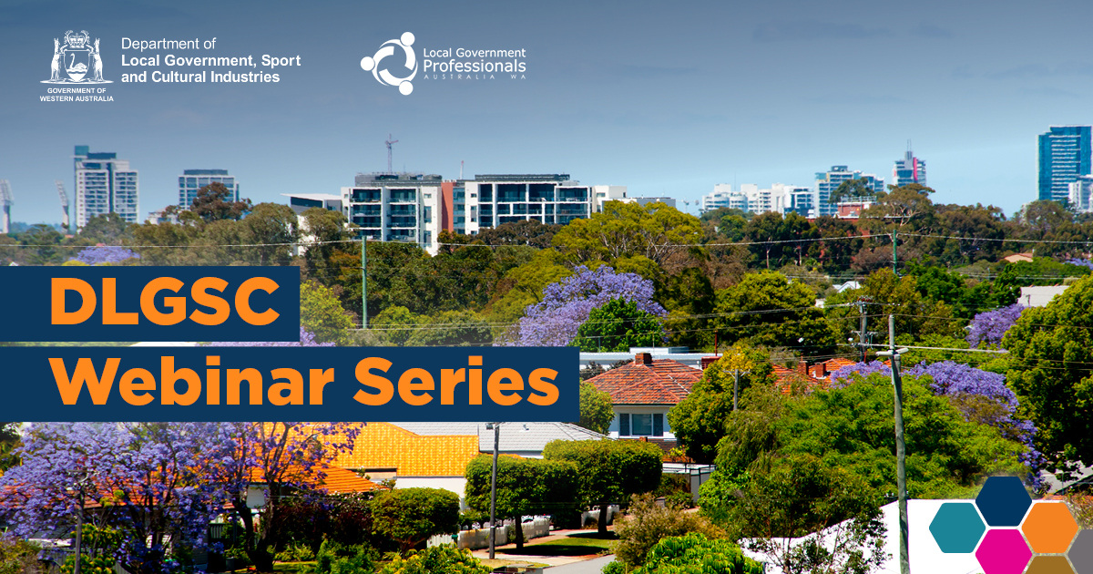 DLGSC Webinar Series: image of inner suburban Perth.