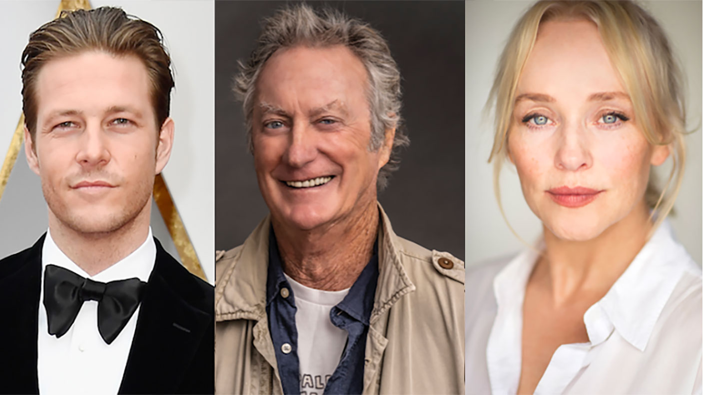 The Overture cast includes Luke Bracey (left), Bryan Brown and Susie Porter.