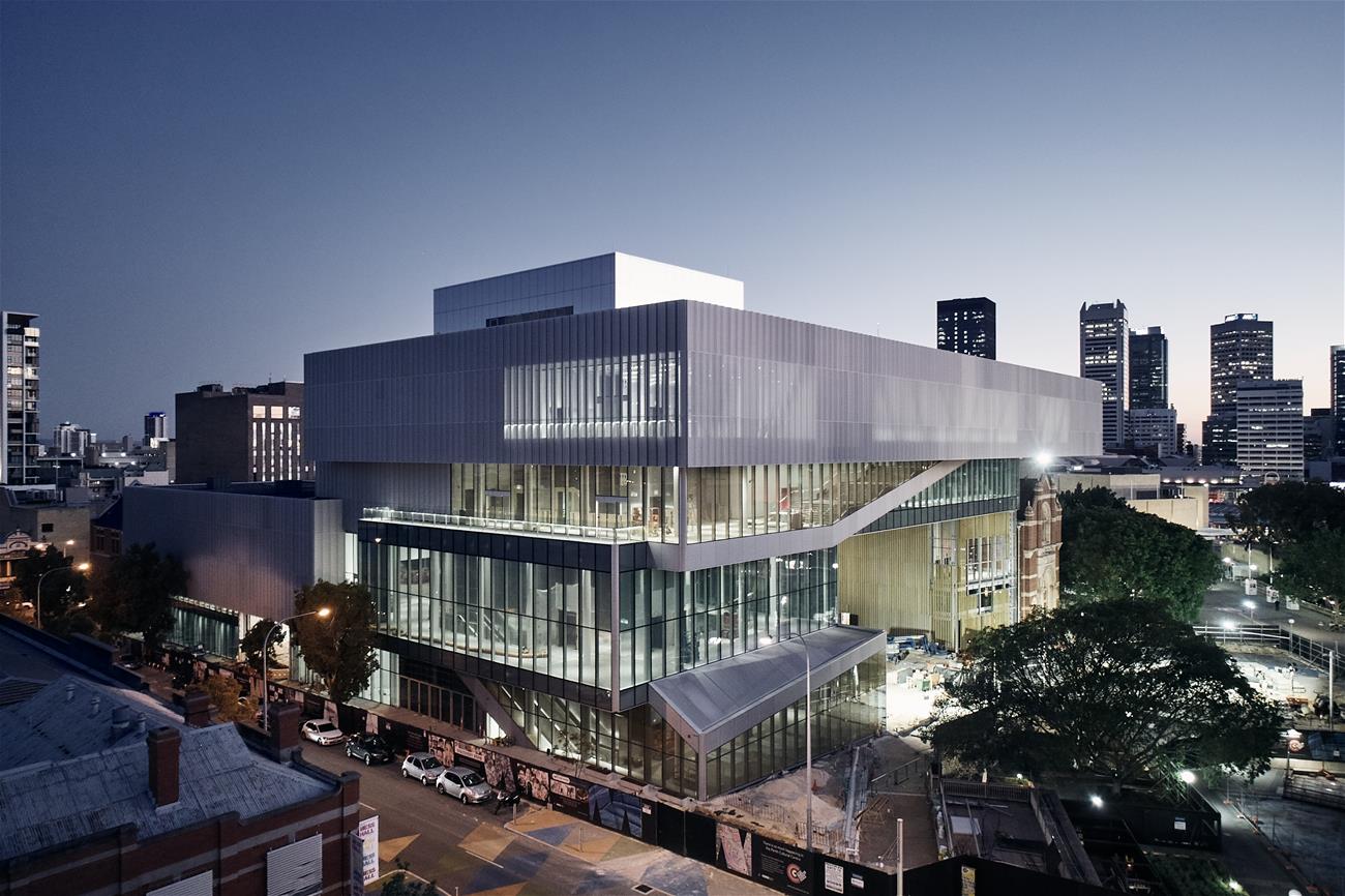 Western Australian Museum night view. Photo by Peter Bennett.