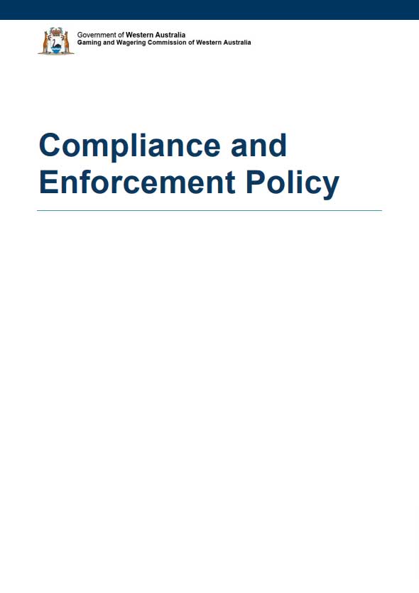 Document cover for GWC's Compliance and Enforcement Policy