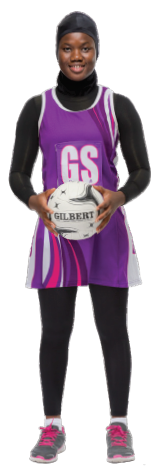 Multicultural Female Uniform Guidelines netball team dress or skirt leggings head covering