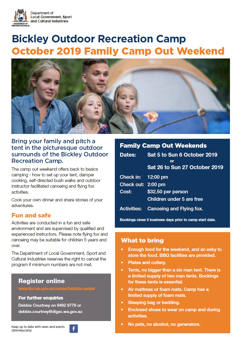 Bickley October 2019 Family Camp Out Weekend