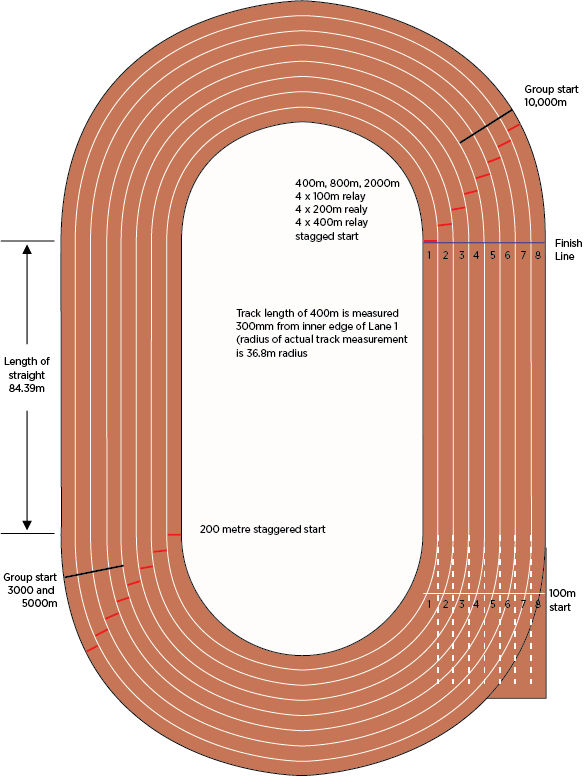 track dimensions
