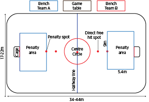 hockey rink layout measurements